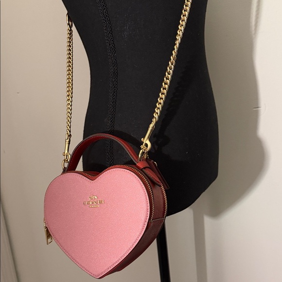 Coach Pink Heart Mini Bag - Picture 2 of 7